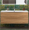 Тумба с раковиной подвесная BelBagno MARINO-CER-N-1200-2C-SO-WO-P Rovere Bianco, раковина белая BB-8099-120 13063