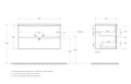 Тумба с раковиной подвесная BelBagno MARINO-CER-N-900-2C-SO-RG-P Rovere Grigio, раковина белая BB-8099-90 13039 - фото 150453 Тумба с раковиной подвесная BelBagno MARINO-CER-N-900-2C-SO-RG-P Rovere Grigio, раковина белая BB-8099-90 13039 - фото 150453