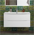 Тумба с раковиной подвесная BelBagno MARINO-CER-N-1000-2C-SO-BO-P Bianco Opaco, раковина белая BB-8099-100 13049 - фото 150470