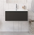 Тумба с раковиной подвесная BelBagno UNO-800-1C-SO-GSO Темно-Серый матовый, раковина белая BB-8099-80 12980 - фото 150483