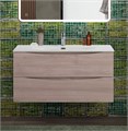 Тумба с раковиной подвесная BelBagno MARINO-CER-N-1000-2C-SO-RG-P Rovere Grigio, раковина белая BB-8099-100 13051 - фото 150559