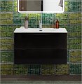 Тумба с раковиной подвесная BelBagno MARINO-CER-N-900-2C-SO-NL-P Nero Lucido, раковина белая BB-8099-90 13037 - фото 150575