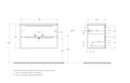 Тумба подвесная с раковиной  ETNA39-800/390-2C-SO-RN-P+BB-8099-3-80 11576