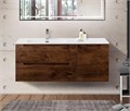 Подвесная тумба с раковиной BelBagno ETNA 120 Rovere Moro левая, ETNA-1200-2C-1A-SO-RW-L + BB1200ETL-L 11625