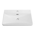 Подвесная тумба с раковиной Belbagno DUE 60 см., Bianco Lucido, DUE-600-2C-SO-BL-P + BB-8076-3-60 11482