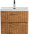 Тумба подвесная с раковиной Belbagno DUE 50 см Rovere Nature DUE-500-2C-SO-RN-P + BB-8076-3-50 11480 - фото 151015