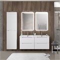 Тумба BelBagno ETNA-1200-4C-SO-2-BL с 2-й раковиной BelBagno BB1200-2-ETL, Bianco Lucido 10894