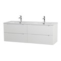 Тумба BelBagno ETNA-1200-4C-SO-2-BL с 2-й раковиной BelBagno BB1200-2-ETL, Bianco Lucido 10894