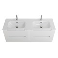 Тумба BelBagno ETNA-1200-4C-SO-2-BL с 2-й раковиной BelBagno BB1200-2-ETL, Bianco Lucido 10894