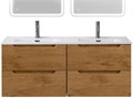 Тумба BelBagno ETNA-1200-4C-SO-2-RN с 2-й раковиной BelBagno BB1200-2-ETL, Rovere Nature 10892 - фото 151185