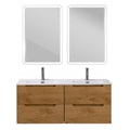 Тумба BelBagno ETNA-1200-4C-SO-2-RN с 2-й раковиной BelBagno BB1200-2-ETL, Rovere Nature 10892