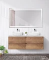 Мебель для ванной комнаты со столешницей BelBagno KRAFT-1400 Rovere Tabacco 9390