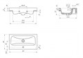 Умывальник мебельный Cersanit "MODUO" Slim- 60см. узкая UM-MOD60SL/1