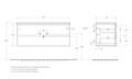 Тумба подвесная под раковину BelBagno ALBANO-1200-2C-SO-CVG 9956
