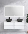 Мебель для ванной комнаты со столешницей BelBagno KRAFT-1400 Bianco Opaco 9387