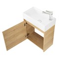 Тумба подвесная левосторонняя с раковиной BelBagno KRAFT MINI-500/260-1A-SO-RNN-L 9409