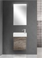 Тумба подвесная левосторонняя с раковиной BelBagno KRAFT MINI-500/260-1A-SO-PP-L 9413 - фото 152134