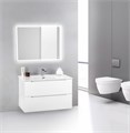 Тумба подвесная с раковиной BelBagno ETNA39-800/390-2C-SO-BL-P+BB800/390ETL 5427