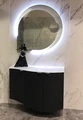 Мебель для ванной комнаты CEZARES RIALTO 104 см правосторонняя Nero grafite 55171 + 55177 7896