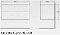 Мебель для ванной BelBagno AURORA-900-2C-SO-RT 1582