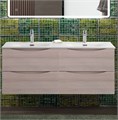 Тумба с раковиной подвесная BelBagno MARINO-CER-N-1200-4C-SO-RG-P Rovere Grigio, раковина белая BB-8099-120-2 с 2-я чашами 13085 - фото 155483