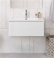 Тумба с раковиной подвесная BelBagno UNO-800-1C-SO-BO Bianco Opaco, раковина белая BB-8099-80 12976