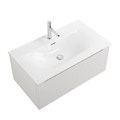 Тумба с раковиной подвесная BelBagno UNO-800-1C-SO-BO Bianco Opaco, раковина белая BB-8099-80 12976