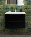 Тумба с раковиной подвесная BelBagno MARINO-CER-N-700-2C-SO-NL-P Nero Lucido, раковина белая BB-8099-70 13002 - фото 155653