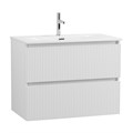 Тумба с раковиной подвесная BelBagno UNO-900-2C-SO-BO Bianco Opaco, раковина белая BB-8099-90 12889