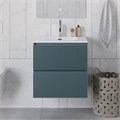 Тумба с раковиной подвесная BelBagno UNO-600-2C-SO-AO Голубой матовый, раковина белая BB-8099-60 12743 - фото 155937