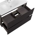 Тумба с раковиной подвесная BelBagno UNO-1000-2C-SO-GSO Темно-Серый матовый, раковина белая BB-8099-100 12778