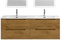 Тумба BelBagno ETNA-1400-4C-SO-2-RN с 2-й раковиной BelBagno BB1400-2-ETL, Rovere Nature 10901