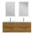 Тумба BelBagno ETNA-1400-4C-SO-2-RN с 2-й раковиной BelBagno BB1400-2-ETL, Rovere Nature 10901