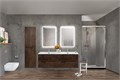 Тумба BelBagno ETNA-1400-4C-SO-2-RW с 2-й раковиной BelBagno BB1400-2-ETL, Rovere Moro 10903