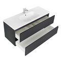 Мебель для ванной комнаты подвесная Cezares DUET-800-2C-SO-GR-P 80см Grafito 9043