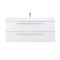 Мебель для ванной комнаты подвесная ECO-1200-2C-SO-BO 120 см Bianco Opaco 9146 - фото 157243