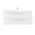 Мебель для ванной комнаты подвесная ECO-900-2C-SO-BL 90 см Bianco Lucido 9141