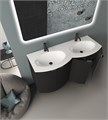 Мебель для ванной комнаты CEZARES RIALTO 136 см две чаши Blu petrolio 55172 7904 - фото 157559