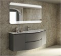 Мебель для ванной CEZARES VAGUE 140 см Grigio lucido 4695 - фото 158058