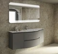 Мебель для ванной CEZARES VAGUE 140 см Grigio lucido 4695