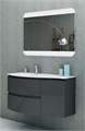 Тумба под раковину CEZARES VAGUE 104 Antacite левосторонняя, 44221 + 44223 4668