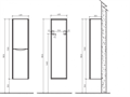 Шкаф подвесной левосторонний BelBagno ANCONA-N-1500-2A-SC-RW-L ANCONA-N-1500-2A-SC-RW-L