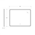 Зеркало Cezares CZR-SPC-DUET-1000-800-LED-TCH CZR-SPC-DUET-1000-800-LED-TCH