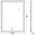 Зеркало BelBagno SPC-GRT-700-800-LED-TCH-WARM SPC-GRT-700-800-LED-TCH-WARM