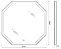 Зеркало BelBagno SPC-OTT-800-800-LED-TCH-WARM SPC-OTT-800-800-LED-TCH-WARM - фото 159656 Зеркало BelBagno SPC-OTT-800-800-LED-TCH-WARM SPC-OTT-800-800-LED-TCH-WARM - фото 159656