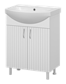 Изео - 65 Тумба напольная прямая, (ПВХ) + раковина УТ000015761