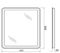 Зеркало BelBagno SPC-MAR-600-600-LED-BTN SPC-MAR-600-600-LED-BTN - фото 160085 Зеркало BelBagno SPC-MAR-600-600-LED-BTN SPC-MAR-600-600-LED-BTN - фото 160085