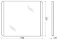 Зеркало BelBagno SPC-CEZ-700-600-LED-BTN SPC-CEZ-700-600-LED-BTN