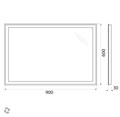 Зеркало BelBagno SPC-GRT-900-600-LED-BTN SPC-GRT-900-600-LED-BTN - фото 160175 Зеркало BelBagno SPC-GRT-900-600-LED-BTN SPC-GRT-900-600-LED-BTN - фото 160175