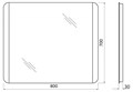 Зеркало BelBagno SPC-CEZ-800-700-LED-BTN SPC-CEZ-800-700-LED-BTN